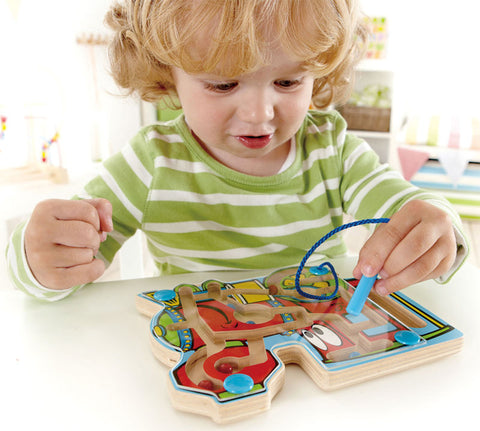 Hape Choo Choo Tracks Wooden Magnetic Ball Maze w/ Wand