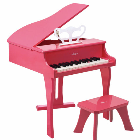 Hape 30-key Happy Wooden Grand Musical Piano Pink