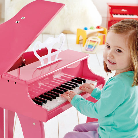 Hape 30-key Happy Wooden Grand Musical Piano Pink