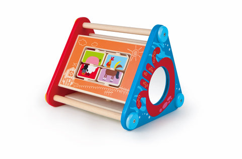 Hape Take-Along 5 Sided Wooden Sensory Activity Box
