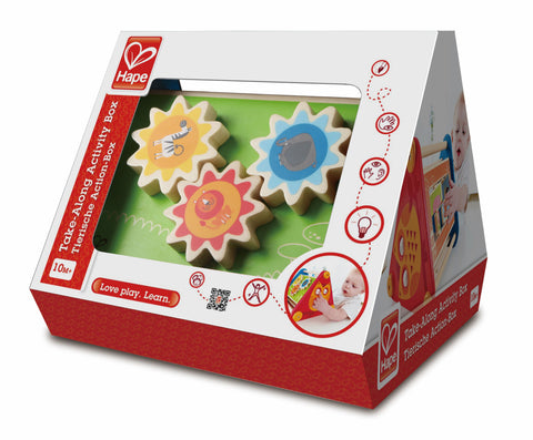 Hape Take-Along 5 Sided Wooden Sensory Activity Box