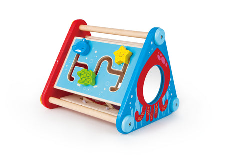 Hape Take-Along 5 Sided Wooden Sensory Activity Box