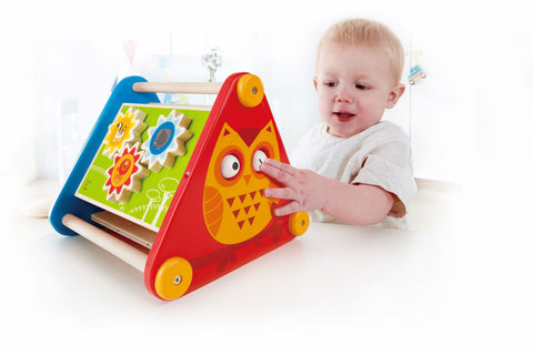 Hape Take-Along 5 Sided Wooden Sensory Activity Box
