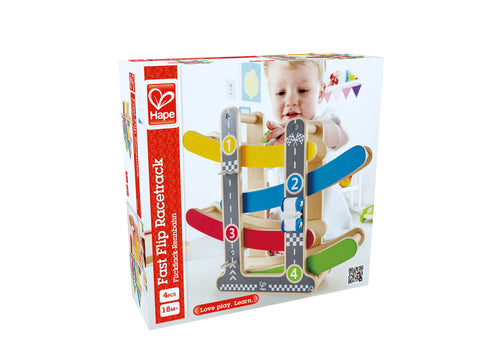 Hape Fast Flip Wooden Racetrack 4pcs