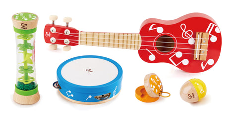 Hape Mini Band Instrument Wooden Set 5pcs