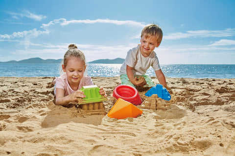 Hape - Mayan Pyramid  Sand & Beach Toy - Blue