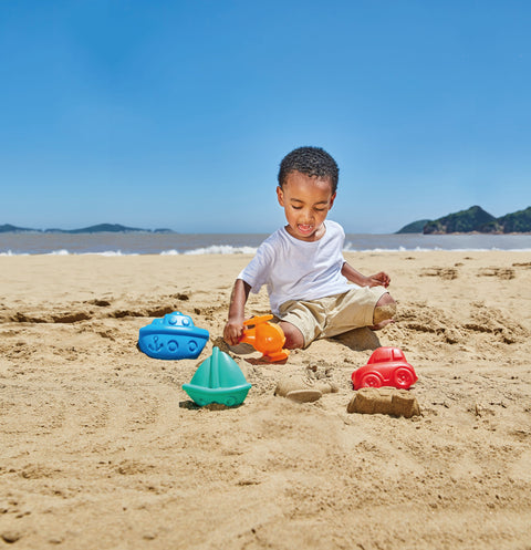 Travel Sand Mold Beach Toy Set - 4pcs