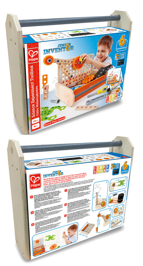 Hape Junior Inventor Deluxe Experiment Construction Kit 57pcs