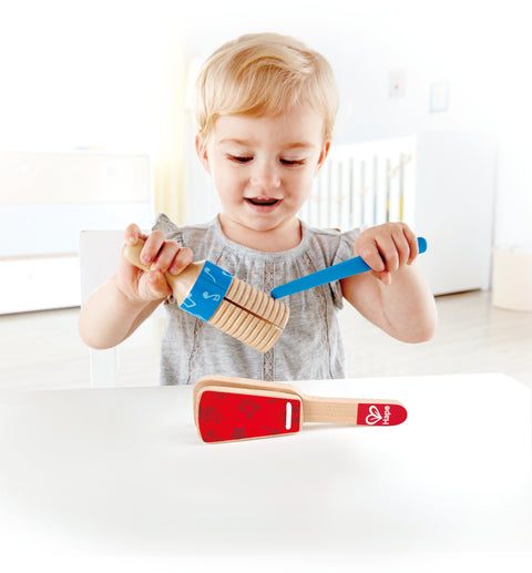 Hape Wooden Percussion Duo Musical Set - 3pcs