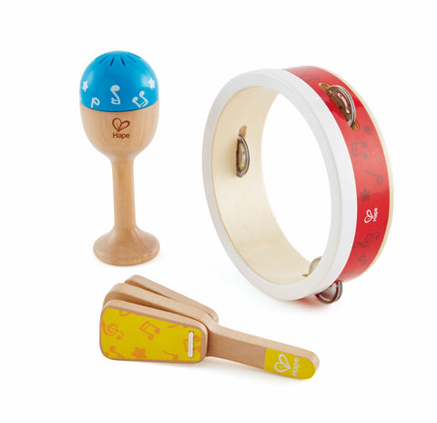 Hape Junior Percussion Musical Playset - 3pcs
