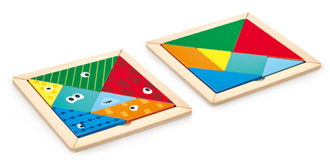 Hape Tangram Educational Wooden Puzzle