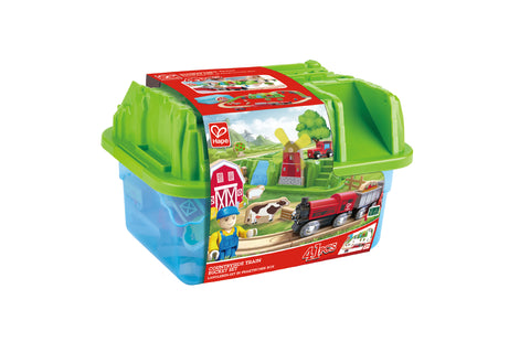Hape Countryside Train Bucket Railway Set - 41 Pieces