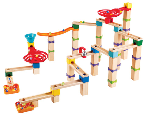 Hape Tricks N Twists Marble Wooden rack 129Pcs