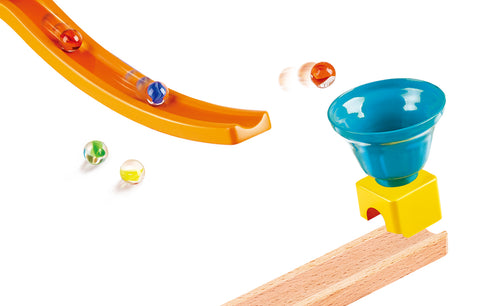 Hape Tricks N Twists Marble Wooden rack 129Pcs