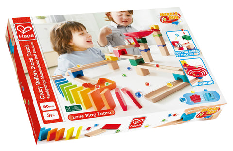 Hape Crazy Rollers Wooden Stack Track 50Pcs