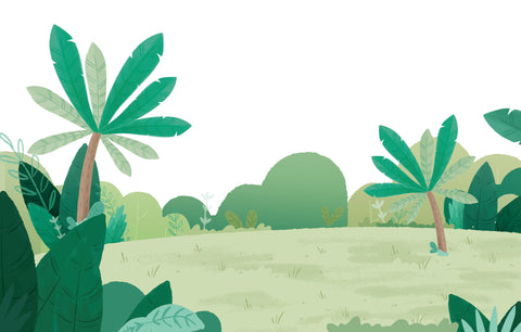 Tigers’ Jungle House Two-Level Wooden Dollhouse Play Set