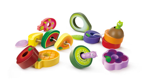 Hape Wooden Colorful Caterpillar Fruit Feast Playset