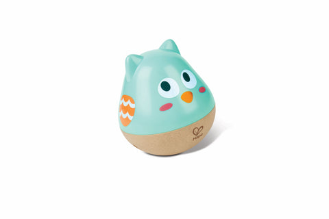 Hape Owl Musical Wobbler, 0M+, Blue