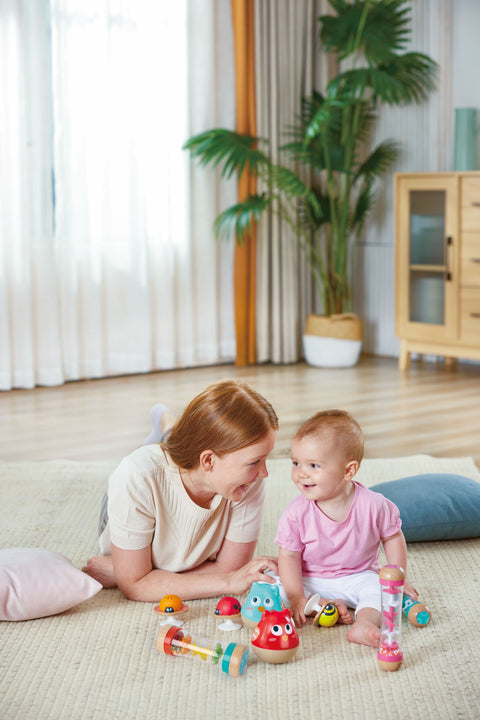 Hape Owl Musical Wobbler, 0M+, Blue