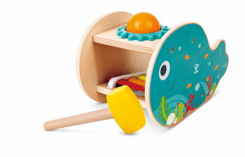 Hape Wooden Musical Whale Tap Bench with Xylophone 3pcs
