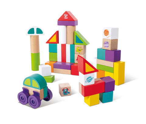 Hape Space Monster Stacking Blocks, 12M+, Multicolor