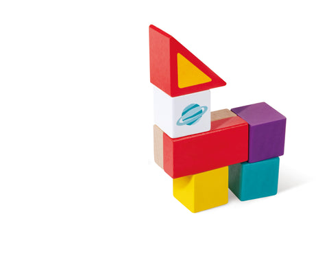 Hape Space Monster Stacking Blocks, 12M+, Multicolor