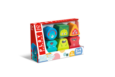 Hape Building Block Monster Buddies, 2Y+, Multicolor