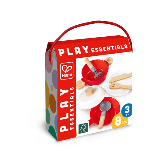 Hape Little Chef Cook & Serve Set, 3Y+, Red