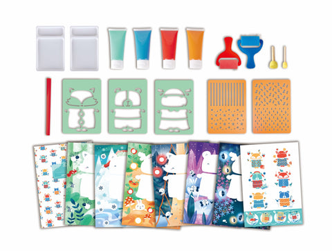 Hape Sponge Painting Fun Art Activity Paint Set