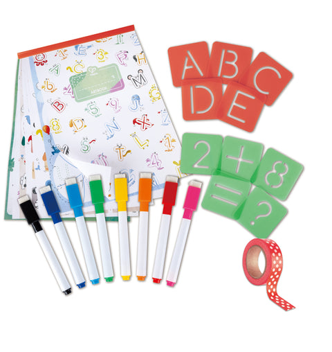 Hape Letters And Numbers Tracing Arts & Craft Set 66pcs