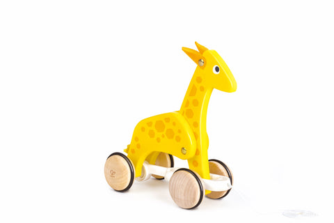 Hape Push and Pull Giraffe Wooden Pull Along Toy