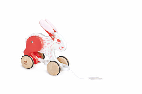 Hape Push and Pull Bunny Wooden Pull Along Toy