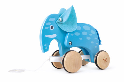 Hape Push and Pull Elephant Wooden Pull Along Toy