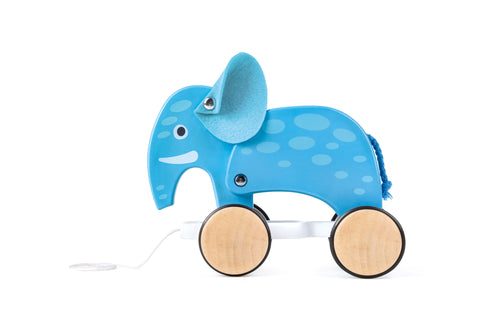 Hape Push and Pull Elephant Wooden Pull Along Toy