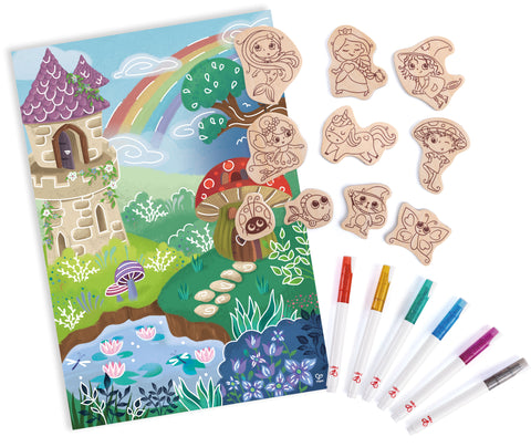Hape DIY Magic Friends Art & Craft Set w/ Wooden Magnets