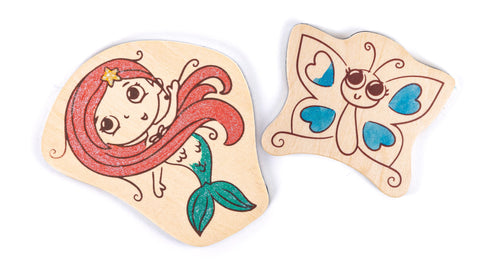 Hape DIY Magic Friends Art & Craft Set w/ Wooden Magnets