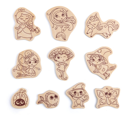 Hape DIY Magic Friends Art & Craft Set w/ Wooden Magnets