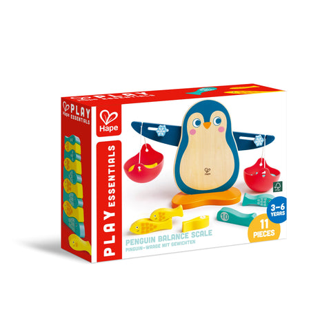 Wooden Penguin Balance Math & Counting Scale 13 pcs