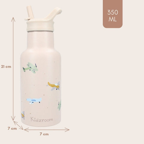 Metal Bottle 350ml Kidzroom Small Talk- Beige