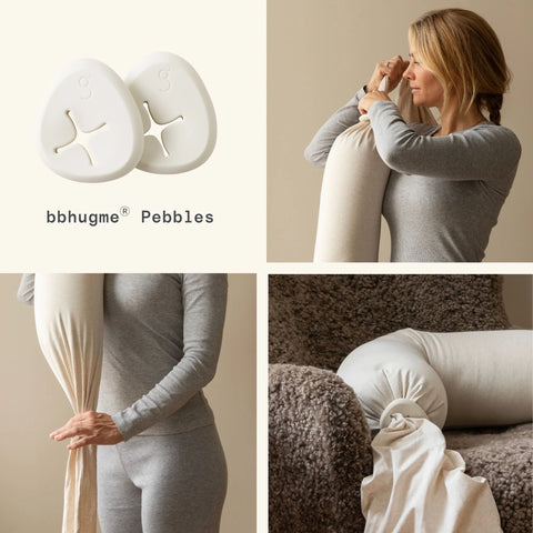 BBHUGME Adjustable Nursing Pillow - Soft White / Vanilla