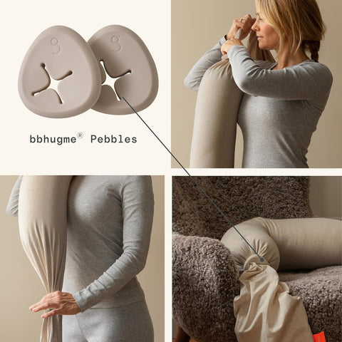 BBHUGME Adjustable Nursing Pillow - Seashell Beige /  Sand