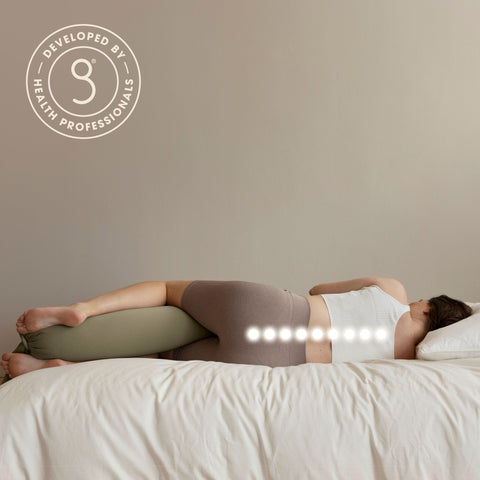 BBHUGME Organic Pregnancy Body Pillow - Olive/Olive