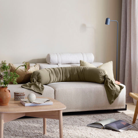 BBHUGME Organic Pregnancy Body Pillow - Olive/Olive