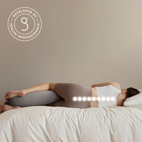 BBHUGME Organic Pregnancy Body Pillow -  Stone/Stone