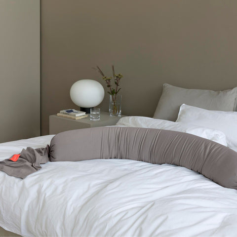 BBHUGME Organic Pregnancy Body Pillow -  Stone/Stone