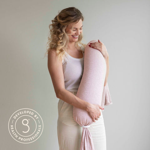 BBHUGME Adjustable Nursing Pillow - Pink Melange