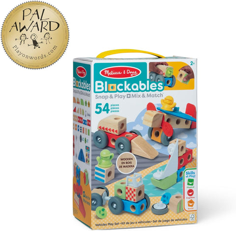 Wooden Blockables Vehicles Play Set