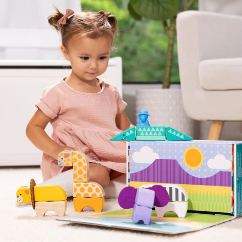 Wooden Blockables Safari Play Set
