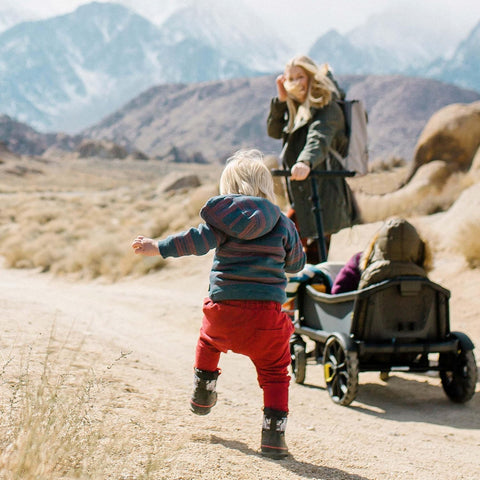Veer All-Terrain Cruiser | Premium Off-Road Wagon Stroller for Babies, Toddlers and Kids | Push, Pull & Push-Along Steering | Lightweight, Collapsible | 2 Seater