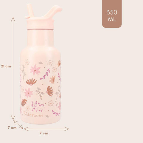 Metal Bottle 350ml Kidzroom Enchanted memories - Pink